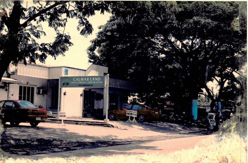 Calmar Land office building in 1989, showcasing the company's early presence in the real estate industry.