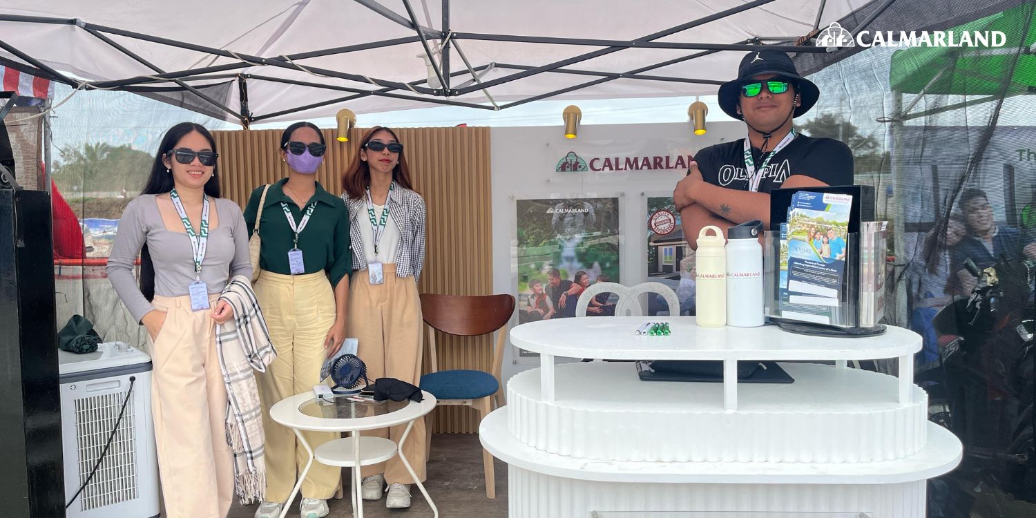 Calmar Land team at their booth during Barako Fest 2025, welcoming visitors and engaging with attendees.