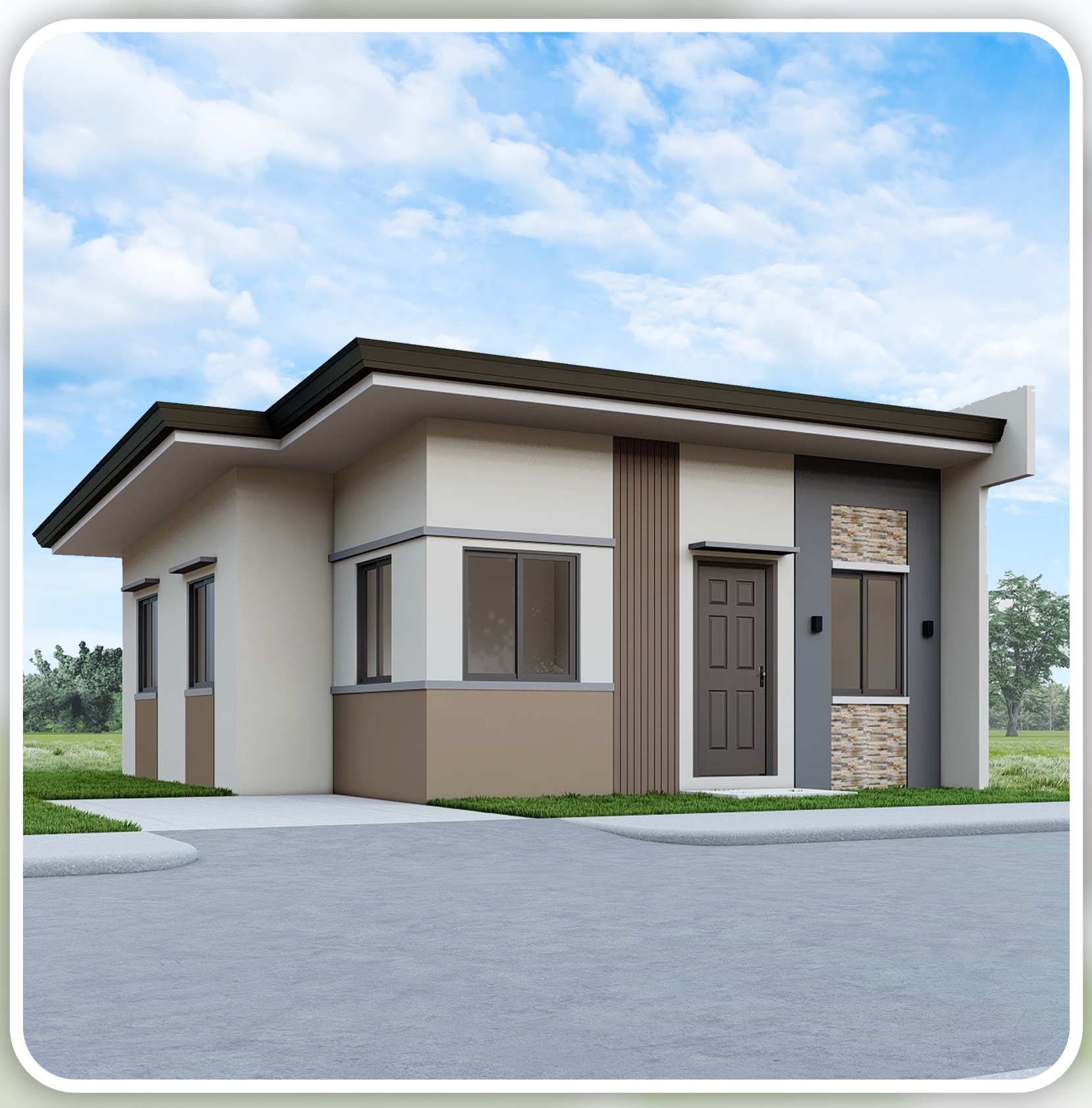 Martha Bungalow – A 3-bedroom bungalow house with 1 toilet and bath, offering a spacious and functional layout, ideal for modern family living.